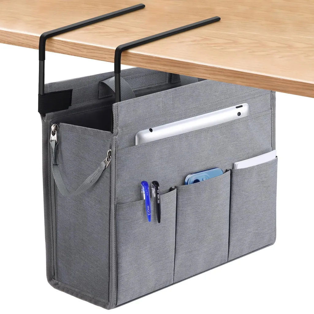 Organiseur de bureau suspendu pour ranger ordi portable à la maison