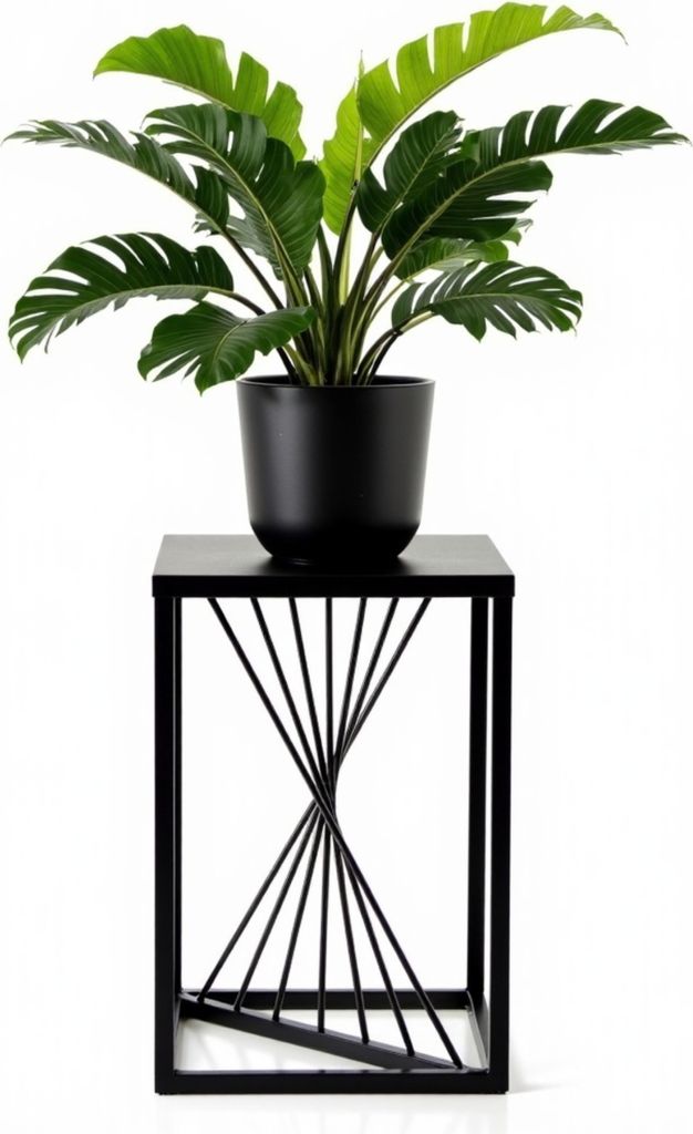 FRAMADO, Pflanzenständer River, Metallregal, Blumenständer, Produktbild 