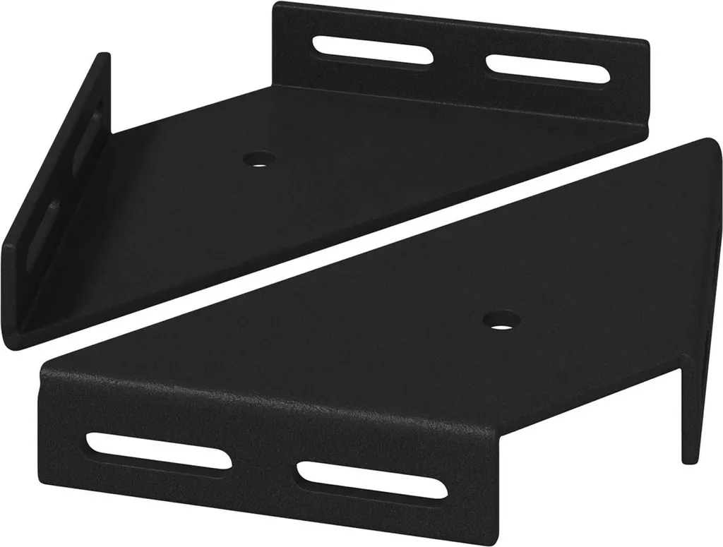 vidaXL Staffa d'angolo 2 pezzi nero 138,5 x 50,5 x 16 mm ferro