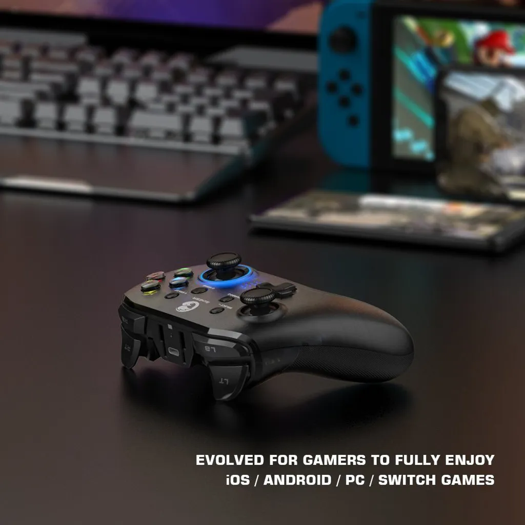 GameSir T4 Pro Contrôleur Bluetooth avec Rétroéclairage - Noir, Comme Neuf
