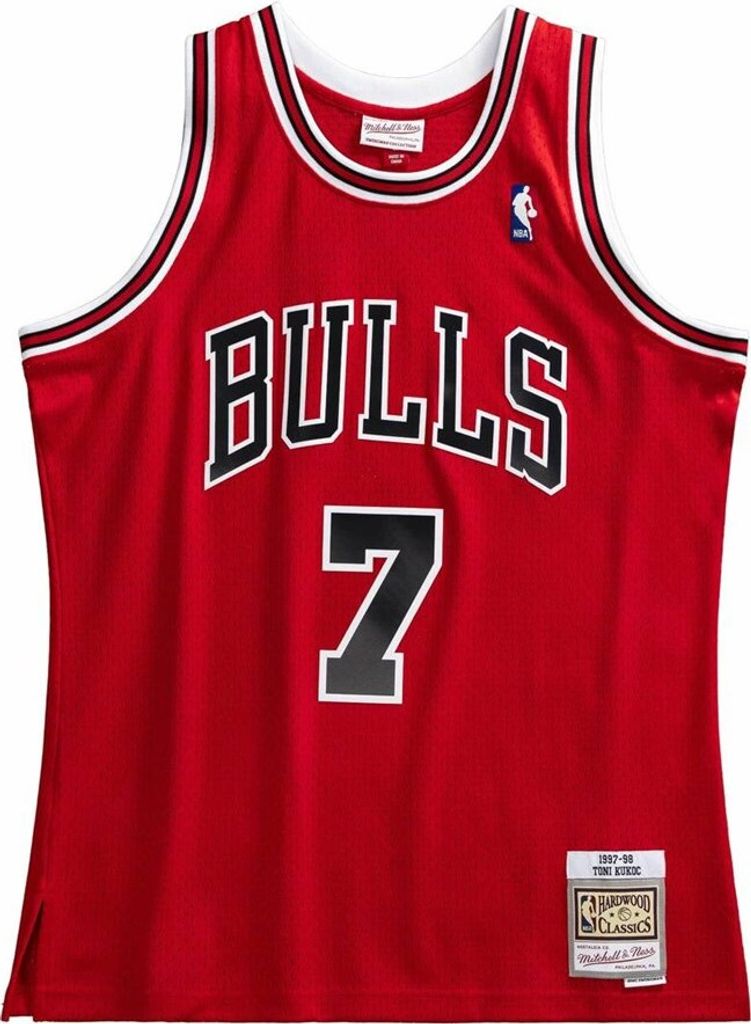 Mitchell & Ness Tshirts Nba Swingman Chicago Bulls 9798 Toni Kukoc, SMJYGS20019CBUSCAR97TKU, Größe: 173