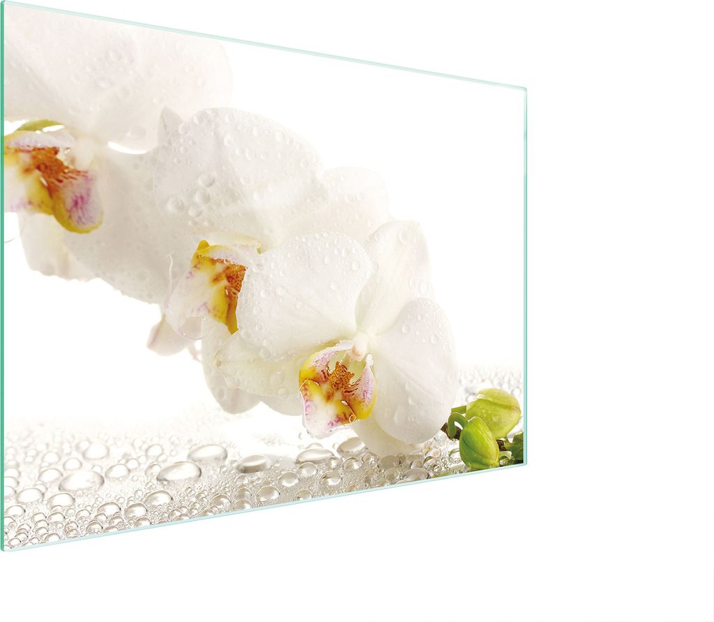 Glasschneidebrett 30x22 Orchidee