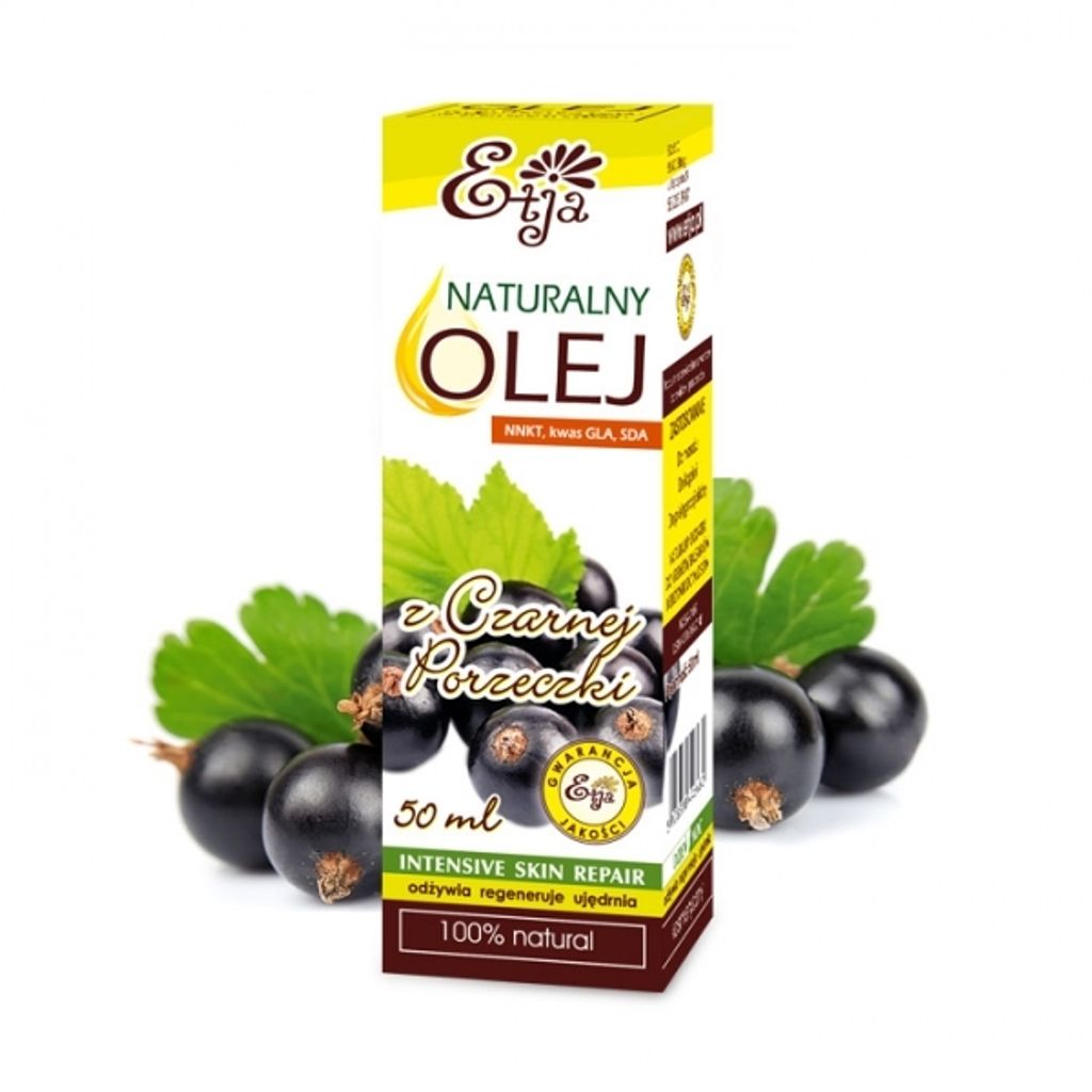ETJA Black Currant Seed Oil 50ml 100% Pure Cold-Pressed Face and Body Skincare UK