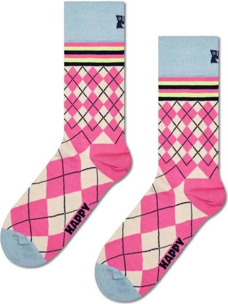 Hs By Happy Socks Monthsixed Arg Yearsle Lange Socken Rosa EU 41-46 Herren,Damen Rosa EU 41-46