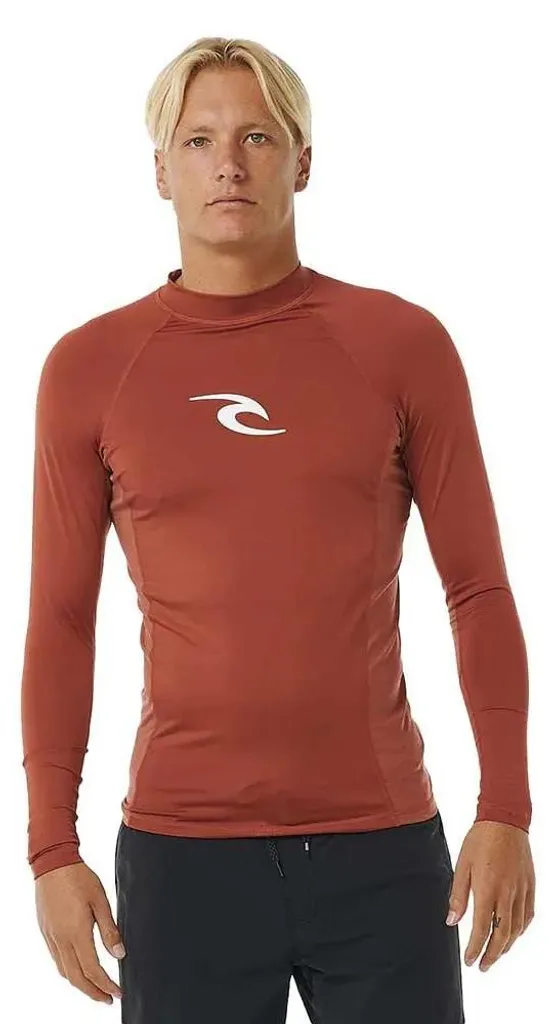 Top de Surf Anti-Frottement Orange Rip Curl Waves UPF 50+ Manches Longues