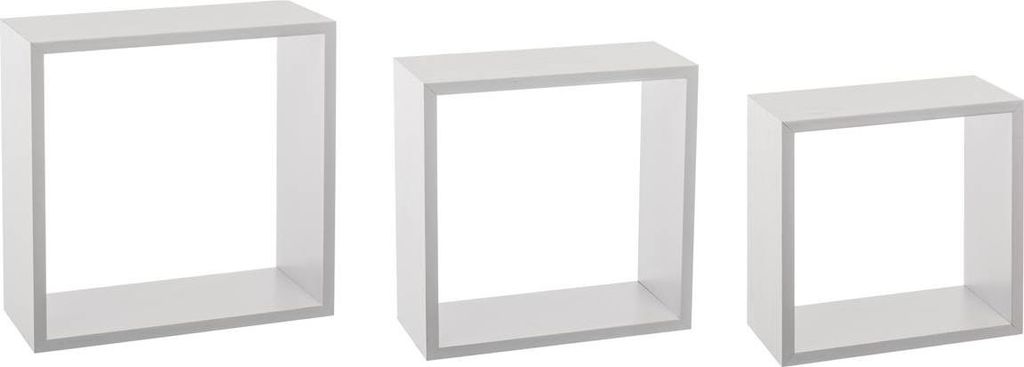 3 große wandregale "fixy" würfel weiß - 5 five simply smart