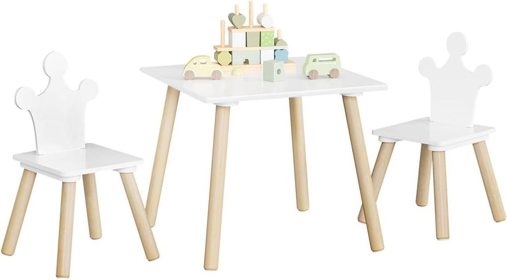 WOLTU Kindertisch mit 2 Stühlen, Stühlen mit Rückenlehne, Produktbild 