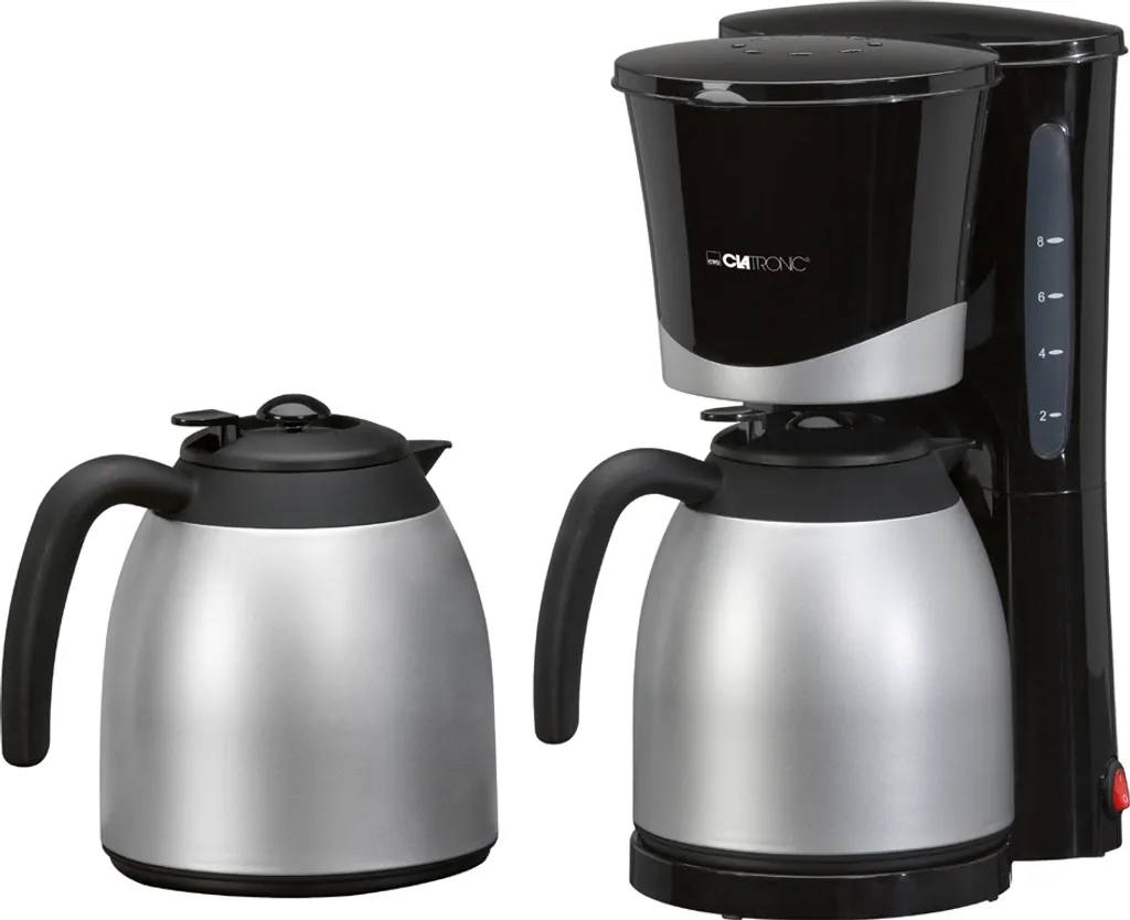 Machine à café Clatronic KA 3328 broyeur intégré 870W acier inoxydable