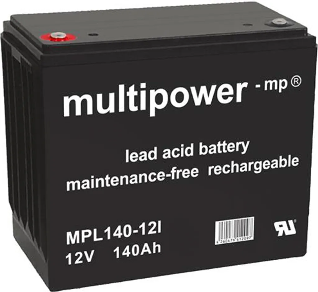 Évitez les Coupures avec la Batterie AGM Multipower MPL140-12I 12V 140Ah