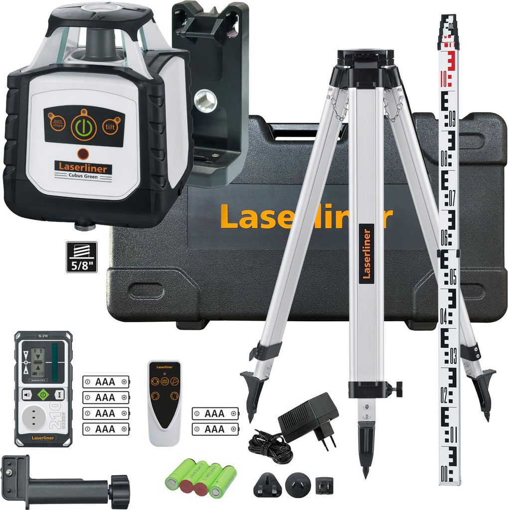 Laserliner Cubus G 210 S Set 150cm Rotationslaser komplett im Setkoffer