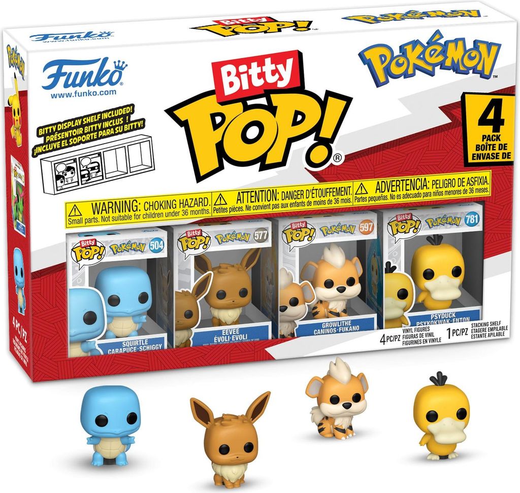 Figúrka Pokémon - Squirtle 4-pack (Funko Bitty POP) Obrázok produktu 