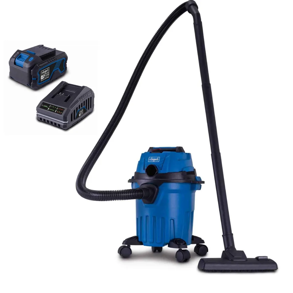 OFFERTA Scheppach C-NTS15-X Aspiratore Solidi/Liquidi 20V + Kit 4Ah