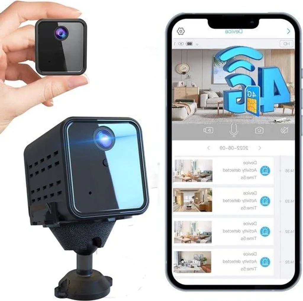 Caméra 4G 2K à détection radar intelligente et vision de nuit HD
