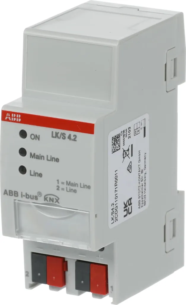 Coupleur pour segmenter une installation KNX ABB LK/S 4.2 Data Secure - 2