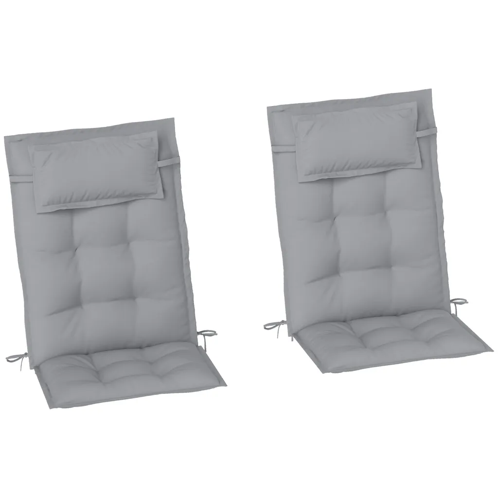 Set 2 Coperture Outsunny per Sdraio: Tessuto Tecnico Impermeabile