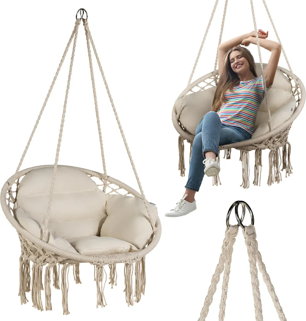 Fauteuil suspendu de jardin Luverno® : créez votre coin détente intérieur