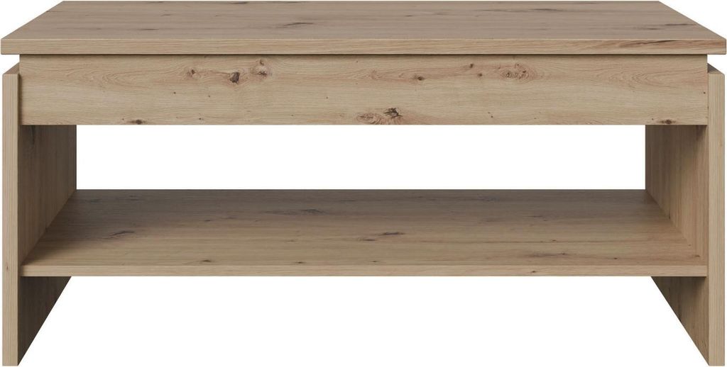 Couchtisch >COFFEE TABLES< hochklappbar, Artisan Eiche Nachbildung - 100x45,7x56cm (BxHxT)