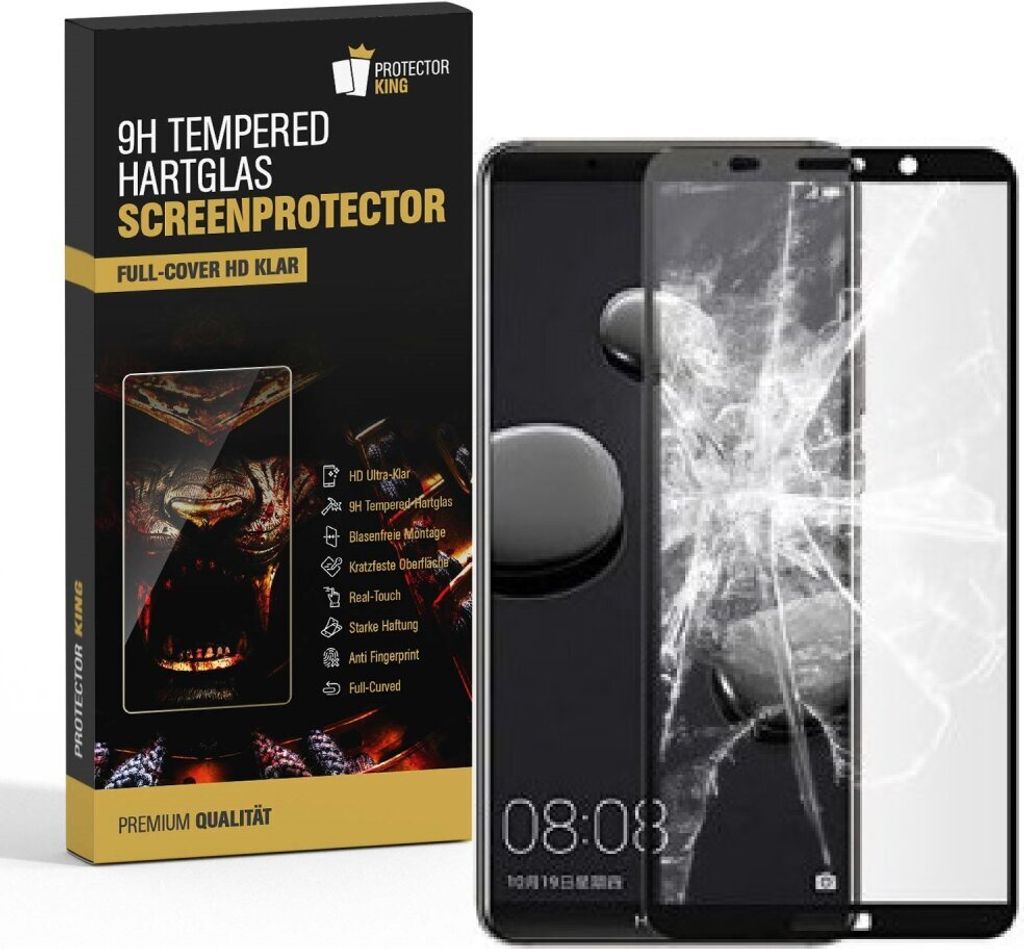 6x 9H Hartglas für Huawei Mate 10 Pro Panzerfolie KLAR 3D SW Displayschutzfolie Panzerglas Schutzglas Glasfolie