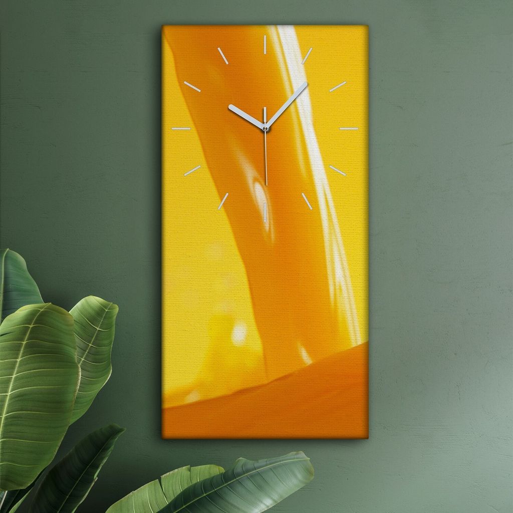 Wohnzimmer Leinwand Uhr Geräuschlos Küche 30x60 Farbige, Früchte, Motive, weiße Zeiger