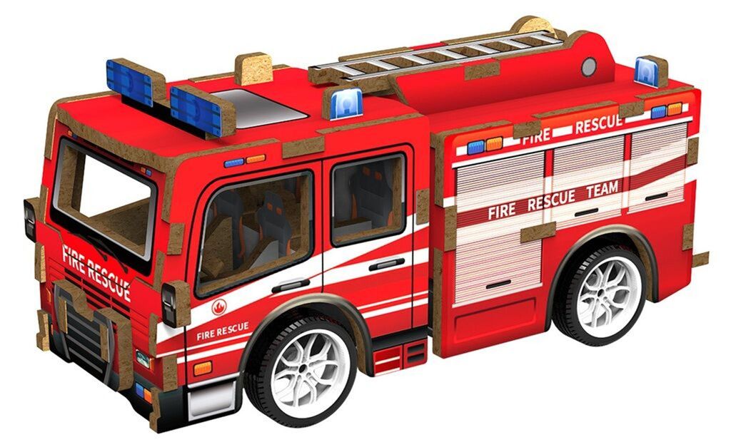 2Kids Toys 3D-Holzpuzzle, Feuerwehrauto Produktbild 