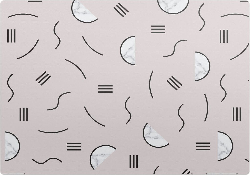 Geometrisches Muster – Bodenschutzmatte – Rutschfest – Schutzmatte für Büro – Vinylmatte – Stuhlunterlage – 100 x 100 cm