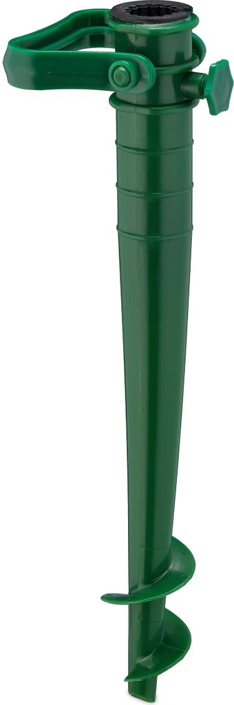 Relaxdays Bodenhülse, Sonnenschirm Halterung, mit Griff, Produktbild 