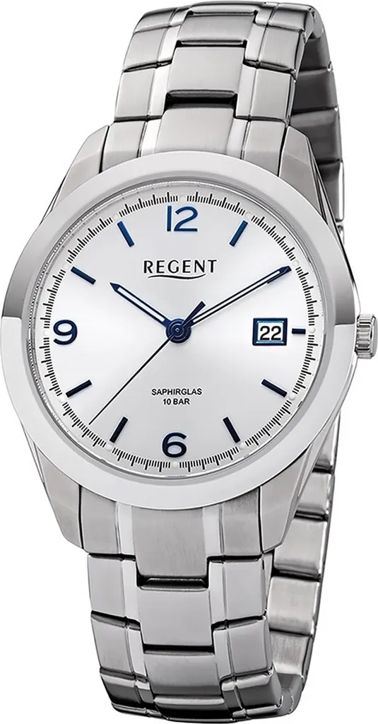 Montre Analogique pour Homme Regent F-1194 en Métal Argenté D2URF1194