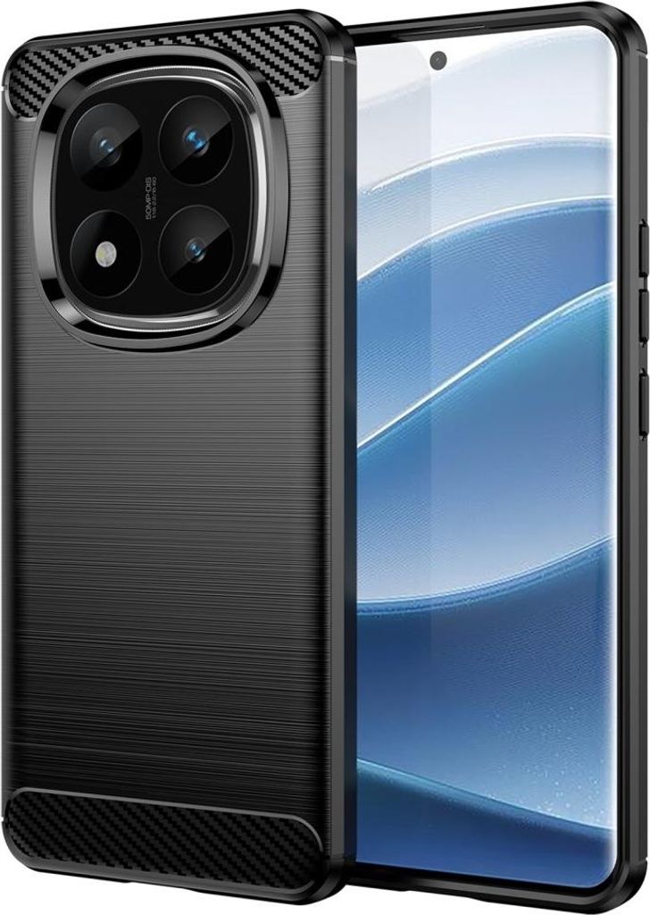 Xiaomi Redmi Note 14 Pro+ Hülle - Coverup Armor Brushed TPU Back Cover - Schwarz