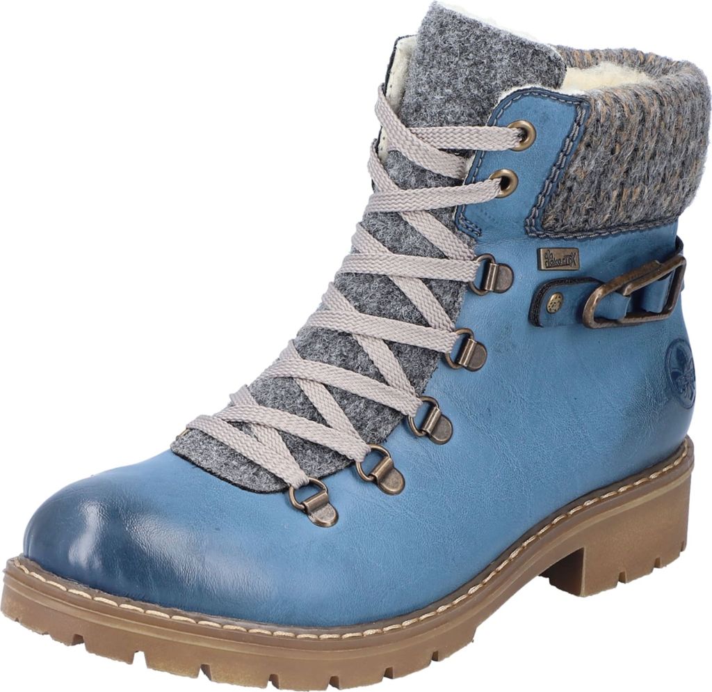 Rieker Schnürboots Damen 31373432373733 Blau 38 EU