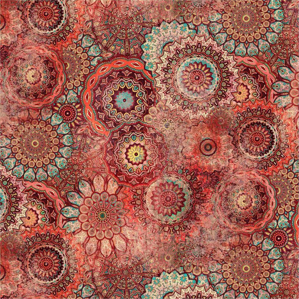Fototapete 363012 Vliestapete Blumen Floral 424 x 300 cm Rasch Selection Rot