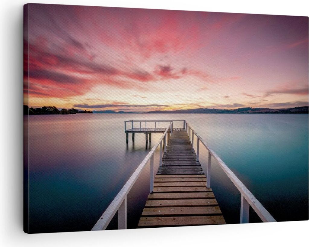 Bild auf Leinwand - Leinwandbild - Einteilig - Brücke Rosa Produktbild 