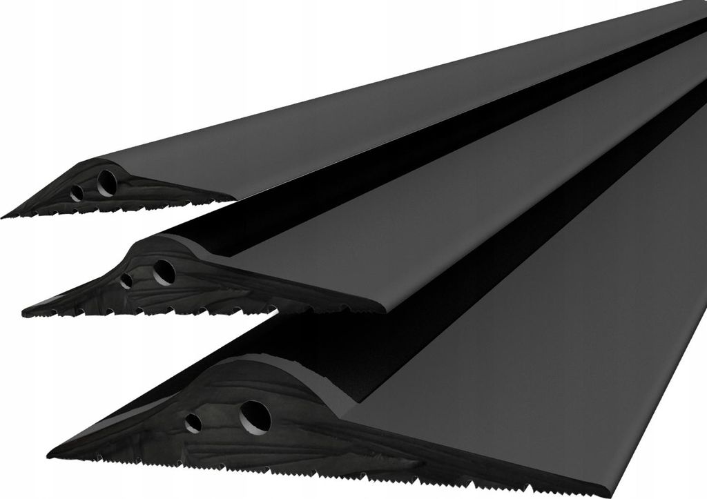 DQ-PP GARAGENTOR DICHTUNG | 5m | 21mm x 115mm | schwarz | Bodenabdichtung aus EPDM | Gummidichtung | Garagendichtung | Gummischwelle