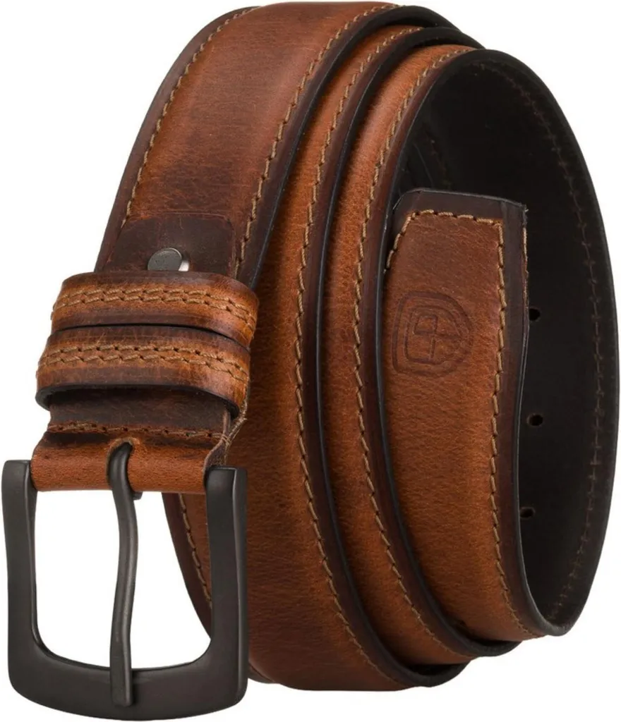Ceinture Peterson Rovicky 3037223 Cuir Robuste avec Boucle Argentée