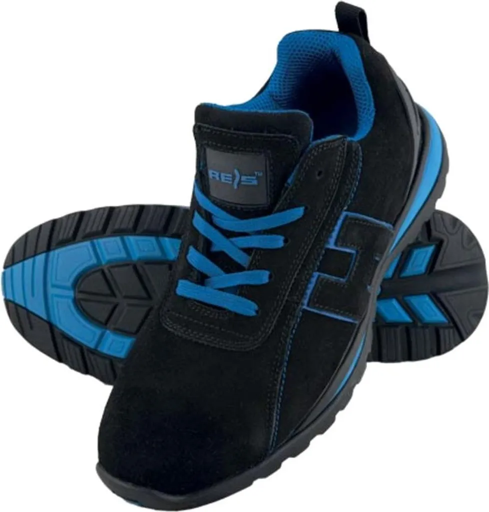 Chaussures de travail pour artisans SB SRA en daim bleu et noir 39