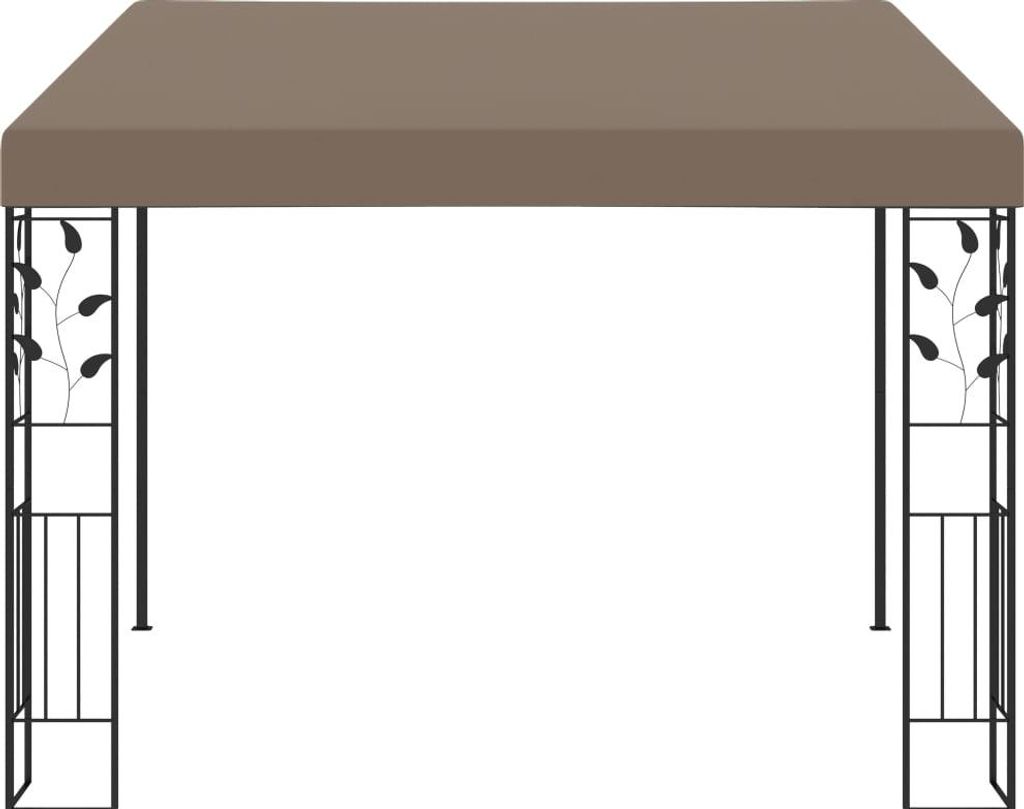 vidaXL nástenný pavilón 3x3x2,5 m Taupe Obrázok produktu 