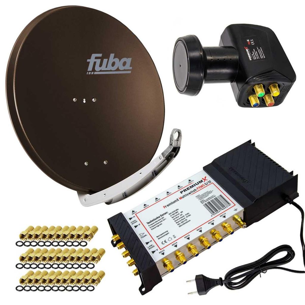PremiumX SAT Anlage Fuba DAA 850 B Antenne 5/12 Multiswitch Produktbild 