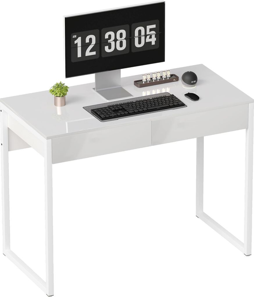 HOMCOM Schreibtisch 100 x 50 cm Computertisch Bürotisch mit Produktbild 