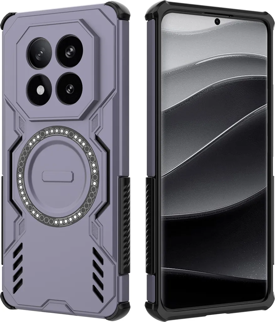 Custodia Xiaomi Redmi Note 14 Pro+ 5G Viola Magnetica e Dissipazione Calore