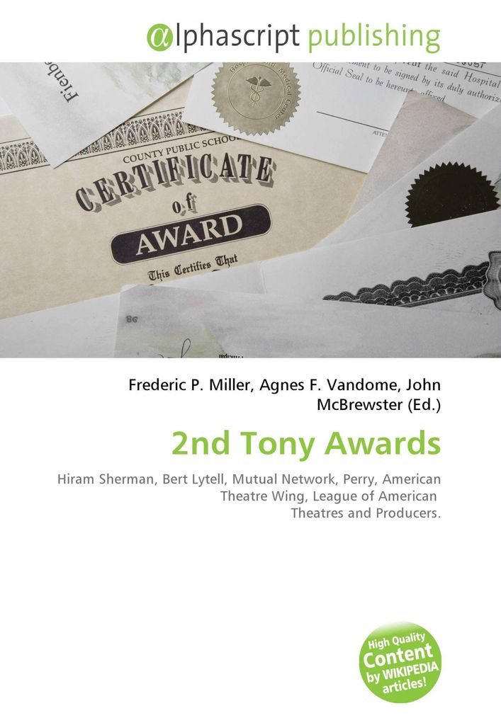 2nd Tony Awards