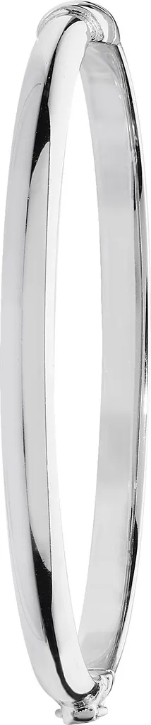 Bracelet Jonc Enfant Anti-Perte Argent 925 - Fermeture Charnière 4mm