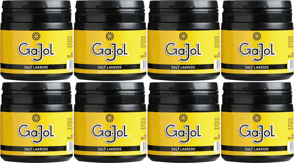 8x Ga-Jol Salt Lakrids gelb 100g Produktbild 