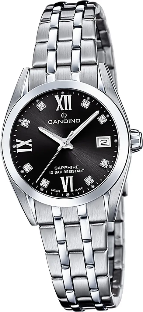 Montre Analogique Femme Candino en Acier Argenté Style Casual Chic