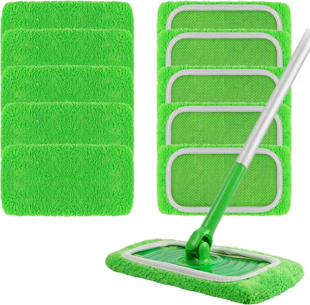 10 wiederverwendbare Mikrofasertücher für Swiffer Sweeper, Produktbild 