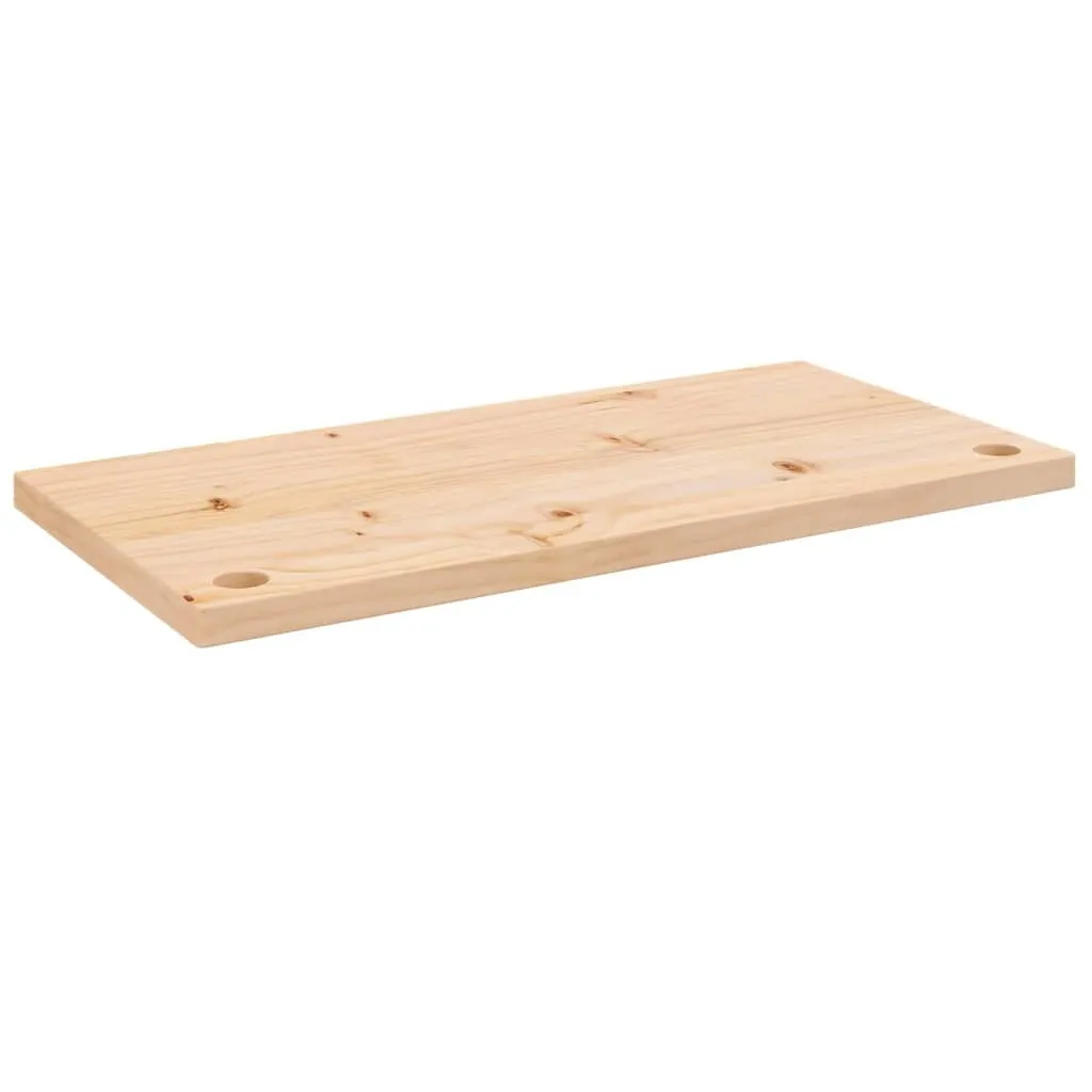 vidaXL Piano scrivania 80x40x2,5 cm in legno di pino massiccio