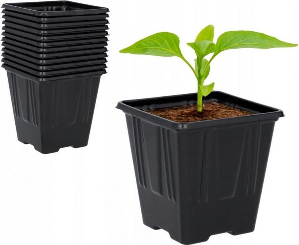 5x Aussaattöpfe 11x11x12 cm Ziehtöpfe Anzuchttöpfe Anzuchtschale Anzuchttopf für Pflanzen Pflanztöpfe für die Anzucht Blumentopf für die Pfl...