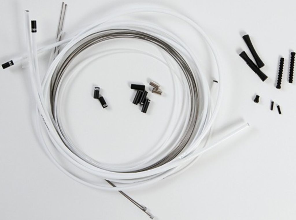 Sram Slickwire Pro Road/mtb Schaltzugset Weiß,Schwarz 4 mm Weiß,Schwarz 4 mm