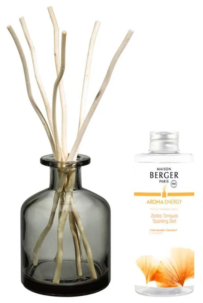 Diffuseur anti-fatigue Fresh Tonic 200 ml et son socle gris élégant
