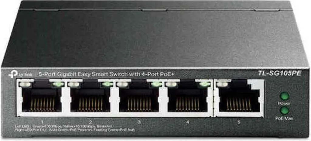 Switch Gigabit TP-Link TL-SG105PE | Soluzione PoE+ 65W Smart