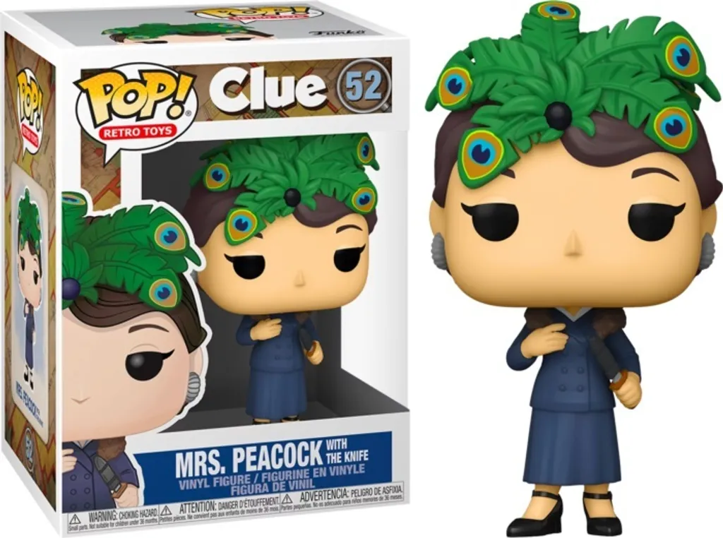 Déco Geek Cluedo Figurine Funko Pop ! Mme Peacock n°52 pour Collection
