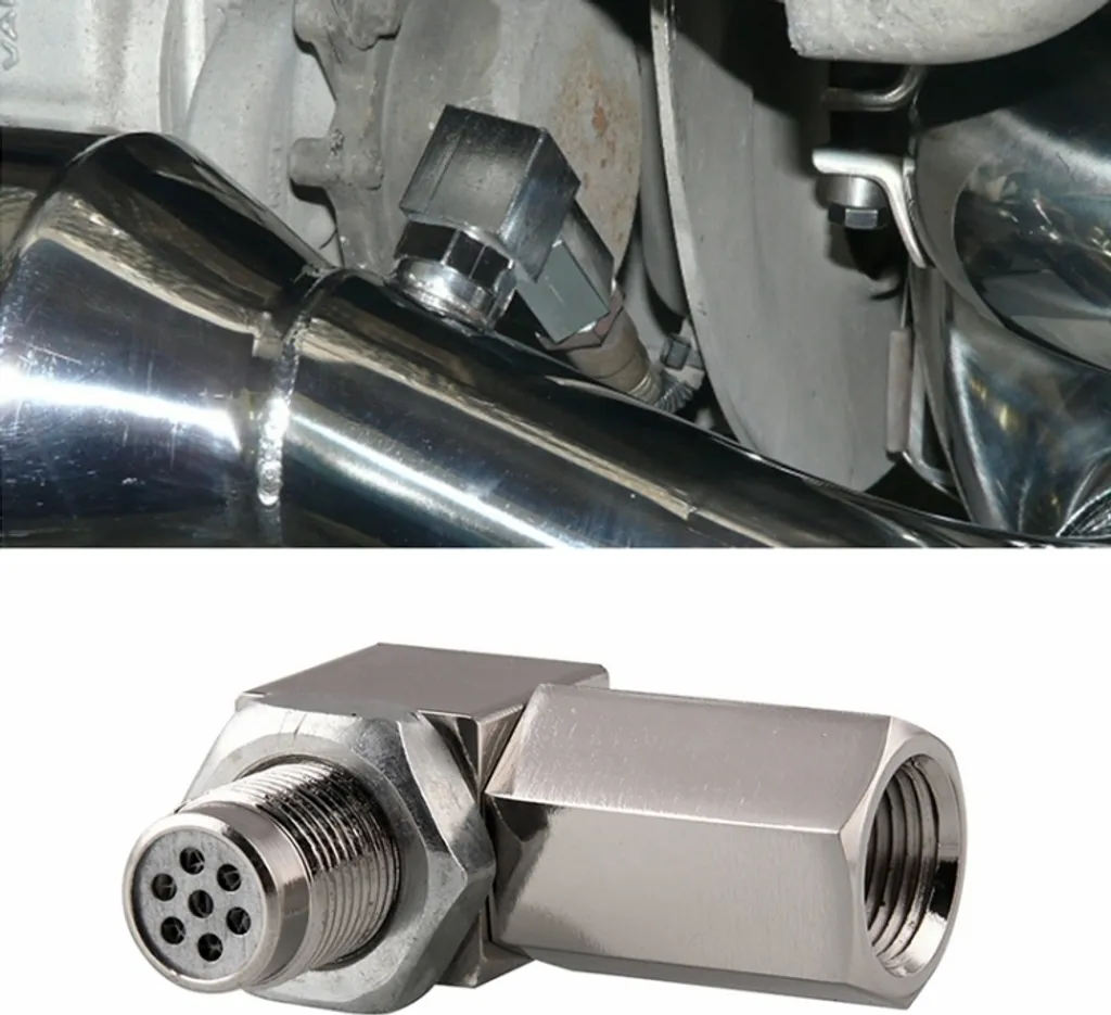 Kit Distanziale 90° Sensore O2 M18x1.5 con Convertitore Catalitico